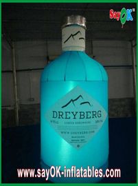 الزرقاء نفخ زجاجة النبيذ الإضاءة نفخ الديكور للدعاية والاعلان