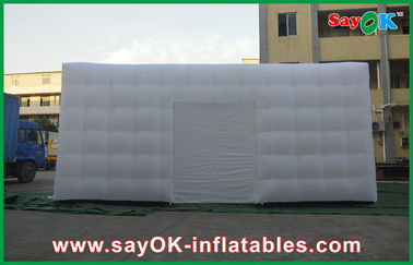 خيمة نفخ الهواء مخصصة كبيرة بيضاء الذهاب في الهواء الطلق نفخ خيمة Cuve مع الباب