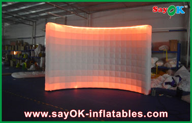 قابل للنفخ Photo Studio Business Photo Booth Tent نفخ الهواء الطلق ضوء الجدار مع LED