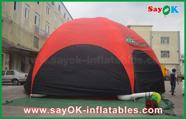 خيمة تخييم الهواء DIA 10m في الهواء الطلق طباعة خيمة عنكبوت قابلة للنفخ مع أربعة جدران جانبية مطبوعة متوافرة