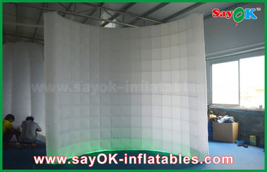Inflatable Party Decorations 3mLx2.3mH Inflatable LED Wall Background  With Color Changing Light For Taking Photo