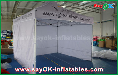 خيمة منبثقة سهلة الاستخدام ، خيمة بيضاء من الألومنيوم قابلة للطي برومتيونال ، للدعاية والاعلان