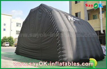 قابل للنفخ عمل خيمة أسود قابل للنفخ هواء خيمة عرض مرحلة عرض حدث كبير خيمة مع يقود ضوء