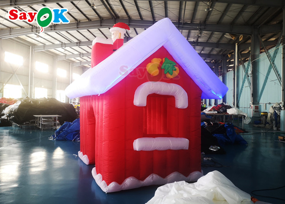 مركز تسوق قابل للنفخ عطلة زينة قابل للنفخ بابا نويل خيمة