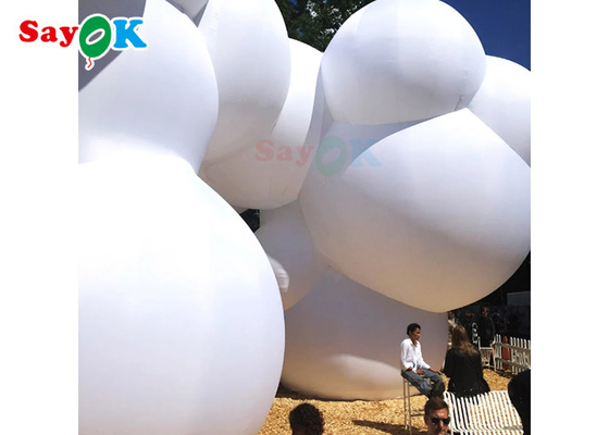 حدث البالونات البلاستيكية على شكل سحابة مخصصة مع وجهين الطباعة الرقمية