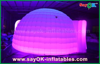 نفخ خيمة قبة القباني تغيير لون الإضاءة جولة نفخ قبة خيمة مع مادة القماش Oxfor