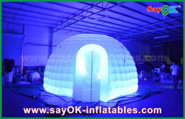 نفخ خيمة قبة القباني تغيير لون الإضاءة جولة نفخ قبة خيمة مع مادة القماش Oxfor