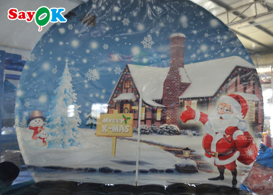 عيد الميلاد سنو غلوب كرة بلورية قابلة للنفخ فقاعة خيمة طباعة الخلفية