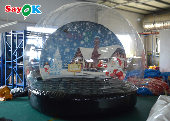 عيد الميلاد سنو غلوب كرة بلورية قابلة للنفخ فقاعة خيمة طباعة الخلفية