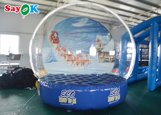 3m PVC واضح قبة نفخ فقاعة خيمة عيد الميلاد موضوع ثلج للإعلان عن الحدث