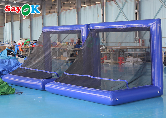SAYOK 2.6x2m مريحة متنقلة في الهواء الطلق سريعة قابلة للنفخ ومغلقة الهواء لكرة القدم العملاقة لعبة بيسبول قابلة للنفخ