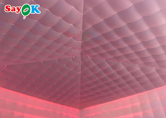 خيمة ضخمة قابلة للنفخ خيمة ضخمة قابلة للنفخ في الهواء الطلق 8x8x4m مع أضواء LED مضادة للماء