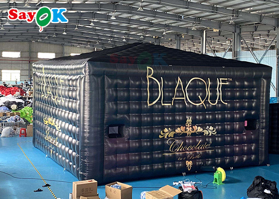 خيمة ضخمة قابلة للنفخ خيمة ضخمة قابلة للنفخ في الهواء الطلق 8x8x4m مع أضواء LED مضادة للماء