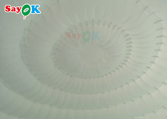 خيمة مفتوحة للخارج 6x5x3.2m خيمة قبة مفتوحة بيضاء نقية مع أضواء LED