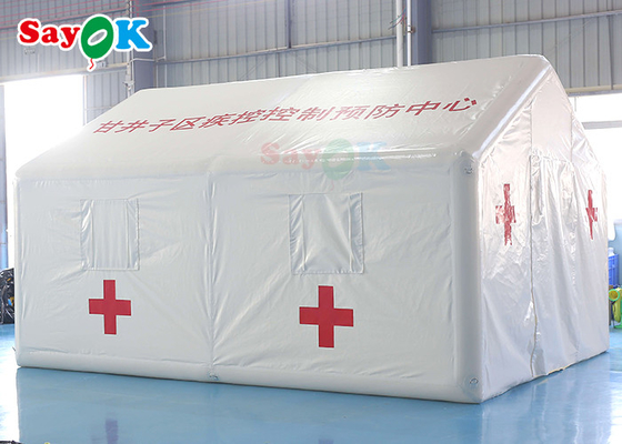 خيمة مأوى قابلة للنفخ 5x4m خيمة طبية قابلة للنفخ في الطوارئ خيمة إنقاذ قابلة للنفخ