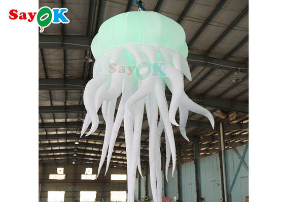 زي بالون قنديل البحر قابل للنفخ مع مصباح LED معلق بالونات الأخطبوط القابلة للنفخ