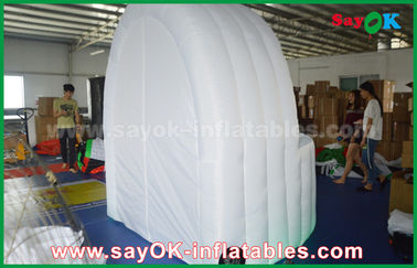 خيمة بار قابلة للنفخ بيضاء 3m DIA خيمة هوائية قابلة للنفخ أكسفورد قماش حانة بار خيمة مع مصباح LED