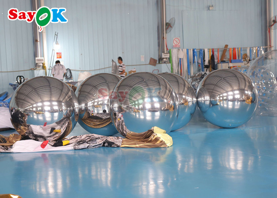 ديسكو شيني كرة مرآة قابلة للنفخ تزيين الحدث الكبير الكرة العائمة البلاون المرآة