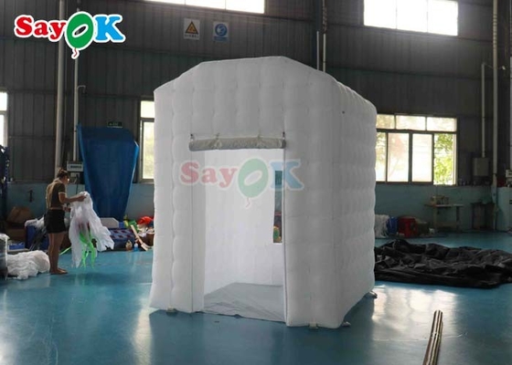 خيمة الهواء المضخمة البيضاء المحمولة خيمة الهواء الخارجي المضخمة المنزلية لليوغا