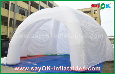 متعدد الأشخاص نفخ خيمة بيضاء الإعلان PVC العملاق نفخ معرض نفخ العنكبوت خيمة
