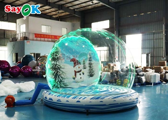 كرة ثلجية ضخمة قابلة للنفخ حفلة قبة فقاعة تنفجر كرة ثلجية لعيد الميلاد