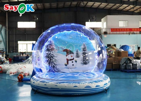 كرة ثلجية ضخمة قابلة للنفخ حفلة قبة فقاعة تنفجر كرة ثلجية لعيد الميلاد