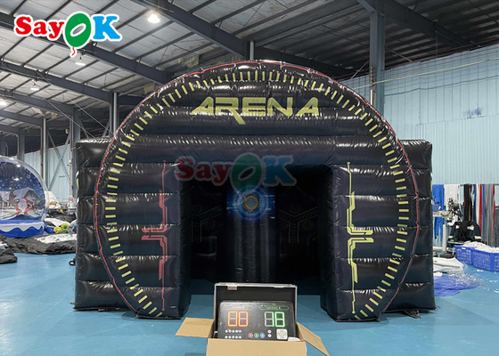 ألعاب رياضية مضحكة قابلة للنفخ مركز تفاعلي مضخم معركة خيمة أرضية مع نظام اللعب