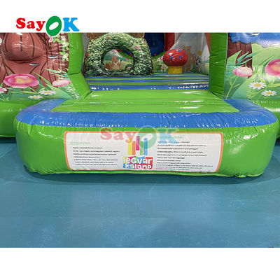 لعبة قصر القفز المضغوط للأطفال حفلة المنزل المضغوط القفز القفز والانزلاق مزيج مع اختيار طاحونة الرياح