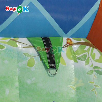 لعبة قصر القفز المضغوط للأطفال حفلة المنزل المضغوط القفز القفز والانزلاق مزيج مع اختيار طاحونة الرياح