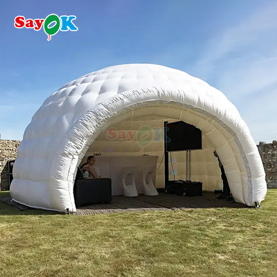 OEM / ODM الأقمشة الأوكسفوردية القوية للخارج خيمة ضخمة قابلة للنفخ إيغلو لتنمية الحفلات
