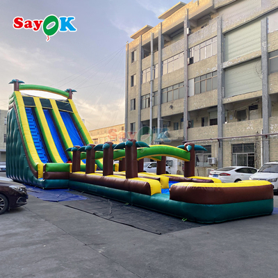 الصف التجاري المضغوط المياه المزدوجة المنزلقات شجرة النخيل المياه المنزلقات المضغوطة للأطفال والبالغين