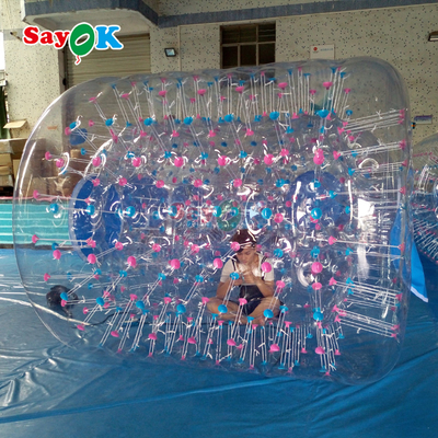 Sayok طائرة عائمة قابلة للنفخ كرة Aqua Zorbing كرة شفافة PVC أسطوانة كرة الفقاعات المائية البشرية للعبة الماء