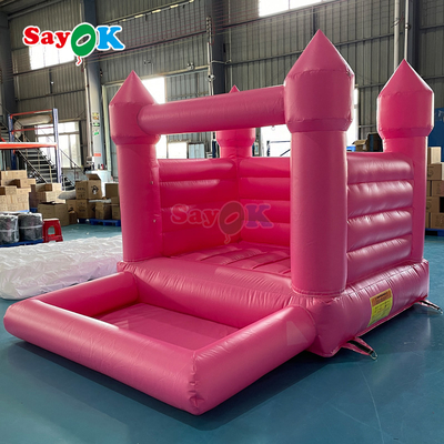 سايوك مخصص PVC صغير قابل للنفخ الزفاف نطاط وردي منزل نطاط قابل للنفخ لحفلات في الهواء الطلق