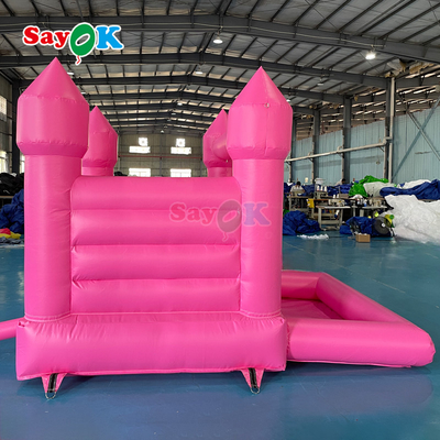 سايوك مخصص PVC صغير قابل للنفخ الزفاف نطاط وردي منزل نطاط قابل للنفخ لحفلات في الهواء الطلق