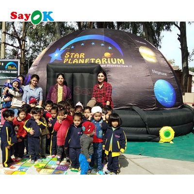 القبة السماوية القابلة للنفخ المعتمدة بشهادة CE والقابلة للتخصيص مع قماش عرض لتعليم علم الفلك