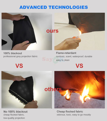 قبة القبة السماوية القابلة للنفخ والمضادة للحريق بنسبة 100% مع تصميم ثلاثي الأبعاد مجاني وطباعة مخصصة