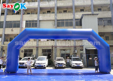 نفخ القنطرية الزرقاء PVC 9.14 X 3.65 متر قوس قابل للنفخ للإعلان عن الحدث سهل التنظيف