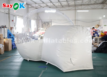 نفخ خيمة شفافة 3m PVC في الهواء الطلق نفخ فقاعة خيمة للأسرة التخييم الفناء الخلفي CE SGS ROHS