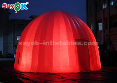 نفخ خيمة في الهواء الطلق 8 متر أدى الإضاءة نفخ الهواء قبة خيمة للترقية الحدث