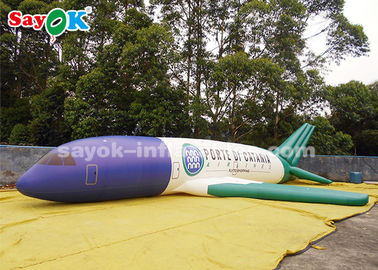 بنفايات مخصص للنفخ المنتجات ، 10 متر PVC نفخ نموذج الطائرة لعرض المعرض