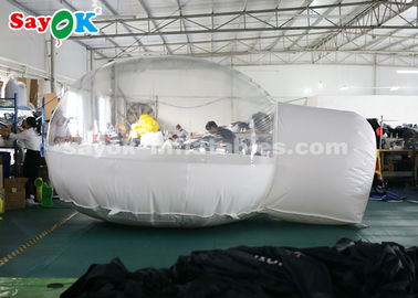 خيمة قبة قابلة للنفخ خارج خيمة بيضاء قابلة للنفخ شفافة للتخييم / السفر