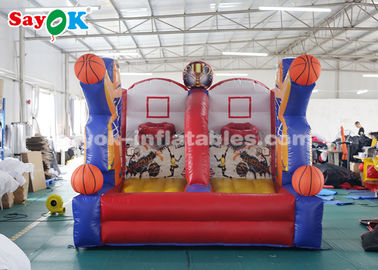 نفخ لعبة كرة السلة PVC القماش المشمع كرة السلة هوب تبادل لاطلاق النار لعبة نفخ للعب مركز