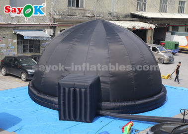 خيمة القبة السماوية السوداء القابلة للنفخ 8 أمتار مع منفاخ الهواء وسجادة الأرضية البلاستيكية