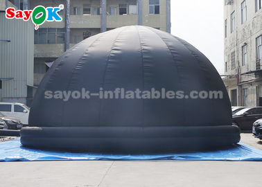 خيمة القبة السماوية السوداء القابلة للنفخ 8 أمتار مع منفاخ الهواء وسجادة الأرضية البلاستيكية