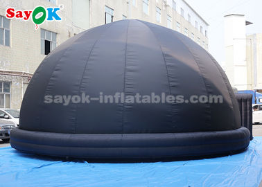أسود قابل للنفخ قبة خيمة قبة مع pvc أرضية حصير لتعليم المدرسة
