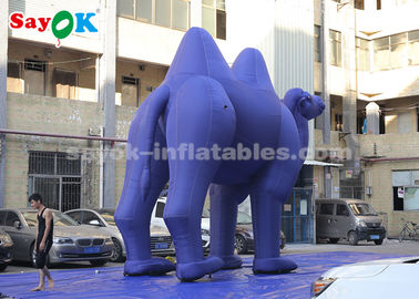 البالونات الحيوانية القابلة للنفخ الأزرق الداكن شخصيات الرسوم المتحركة القابلة للنفخ للإعلانات في الهواء الطلق