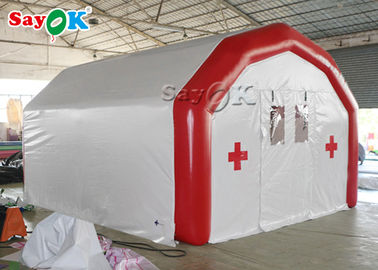 نفخ القطب خيمة كبيرة محكم مستشفى متنقلة نفخ خيمة طبية لضبط الأسرة الطبية