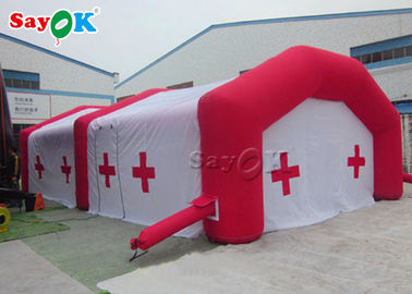 خيمة طوارئ قابلة للنفخ للمياه - خيمة طبية كبيرة قابلة للنفخ / خيمة مستشفى ميدانية