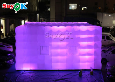 خيمة مكعب قابلة للنفخ مربع ضوء LED عملاق خيمة هوائية قابلة للنفخ للمعارض حدث SGS ROSH