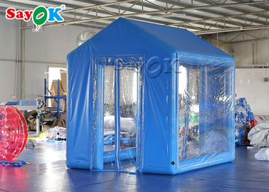نفخ الإطار خيمة 3x2.5x3M ماء مكافحة الفيروسات نفخ خيمة طبية محكم مع مضخة الهواء
